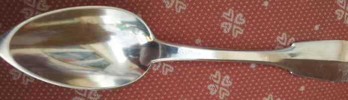 French silver spoon