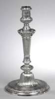 A Rococo design George II cast candlestick - London 1751 Alexander Johnson