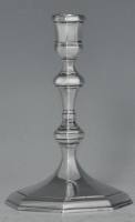 Reproduction of a Queen Anne  cast candlestick - London 1973 J. C. Lowe