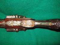 French shot-gun with silver mounts