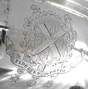 Reade crest on tureens made by Creswick