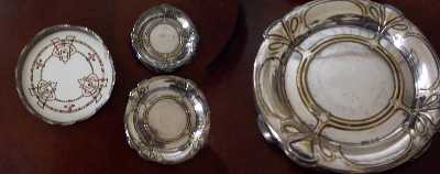 WMF silver plate coasters