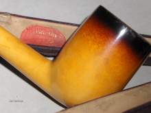 Peterson's Patent Meerschaum pipe with silver band