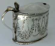 Silver Mustard Pot, Birmingham 1906