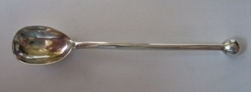 silver mustard spoon