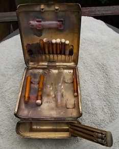 silver medical kit hallmarked London 1909
