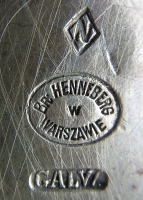 Mark for silver-plated hollow ware: c.1883 - c.18976