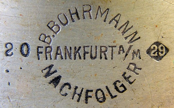 The famous round mark of B.Bohrmann Nachfolger company