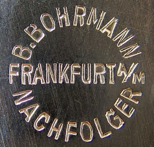 Bohrmann company silver-plated HOLLOW WARE, mark 1899 - 1930