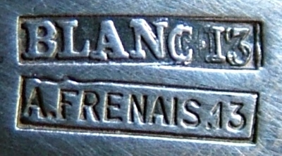 late mark for flat/hollow ware pieces made from mtal blanc after c.1902