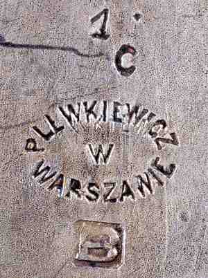 Plewkiewicz company mark ~1900 - ~1914