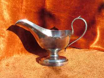 Szandrik: Silver-plated gravy boat, 28 cl