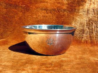 Wellner silver-plated finger-bowl with the logo 'DOAL-HAMBURG' (German East Africa Line - Hamburg), issued between 1915 and 1918