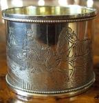 silver napkin ring: G.A. Andrejev