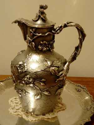 Austrian silver pitcher