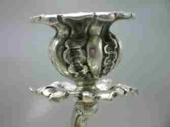 silver candlesticks retailed by Buccellati
