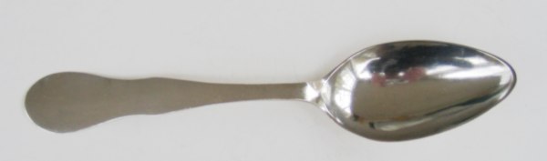 More of rococo expression, broader handle and more swing in a 1811 spoon