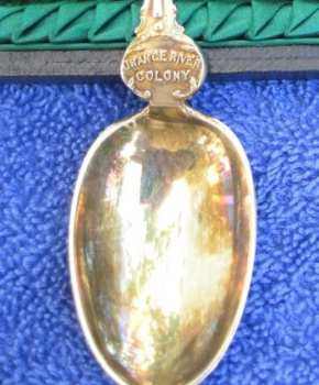 silver gilt spoon commemorating Orange River Colony