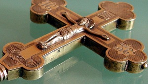 Russian silver cross