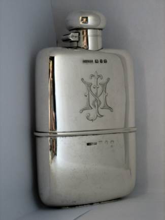 Birmingham 1896 hip-flask