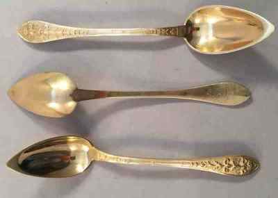 three 'mystery' spoons