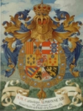 Coat of Arms of King Alphonse XIII with Toisn de Oro