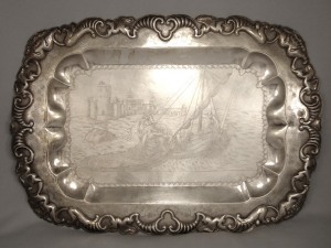 silver tray